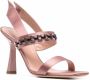 Alberta Ferretti beaded slingback sandals Pink - Thumbnail 2