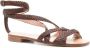 Alberta Ferretti braided leather sandals Brown - Thumbnail 2