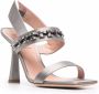 Alberta Ferretti chain-detail leather sandals Grey - Thumbnail 2