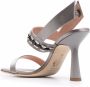 Alberta Ferretti chain-detail leather sandals Grey - Thumbnail 3