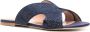 Alberta Ferretti crystal-embellished satin sandals Blue - Thumbnail 2