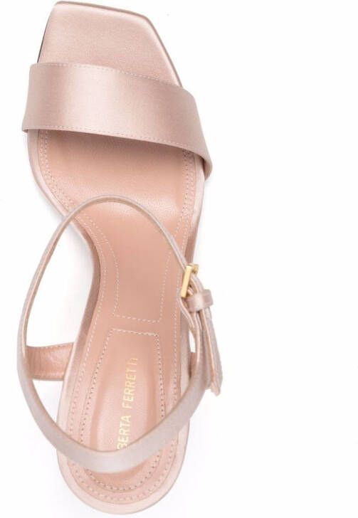 Alberta Ferretti metallic tapered-heel sandals 105mm Pink