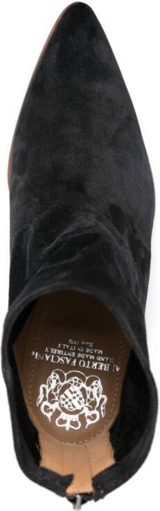 Alberto Fasciani 60mm suede leather boots Black