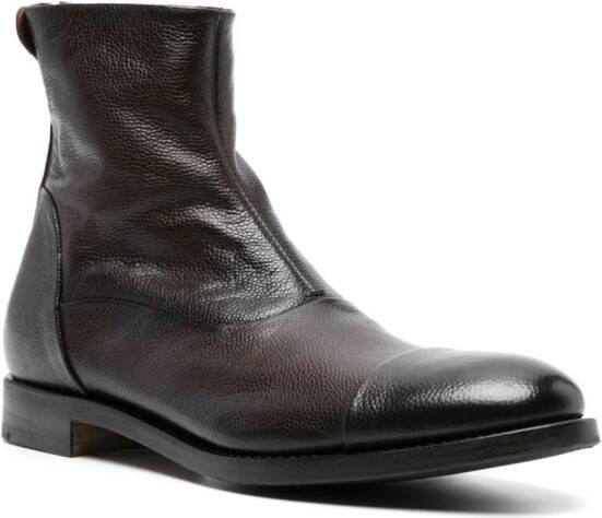 Alberto Fasciani Abel leather ankle boots Brown