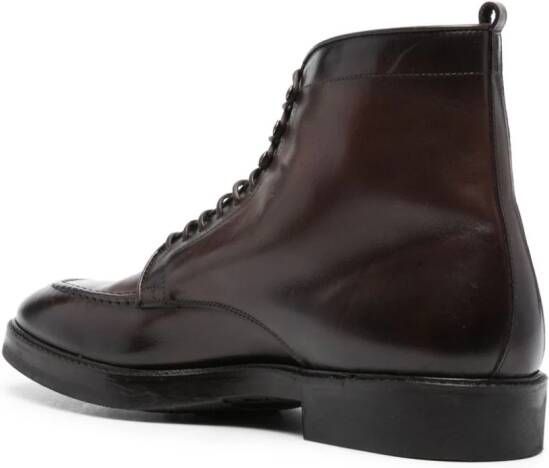 Alberto Fasciani Caleb leather ankle boots Brown