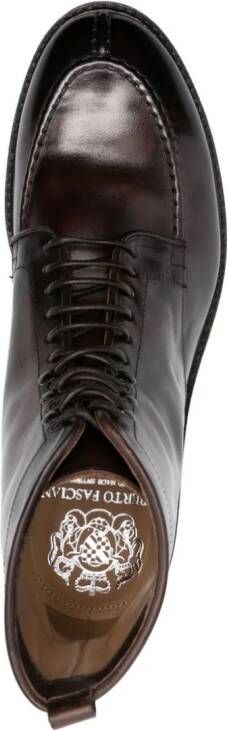 Alberto Fasciani Caleb leather ankle boots Brown