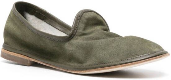 Alberto Fasciani Heidi suede slippers Green