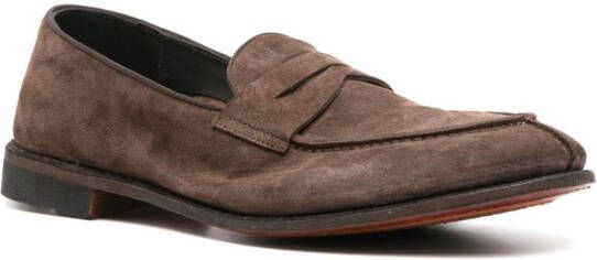 Alberto Fasciani Homer suede loafers Brown