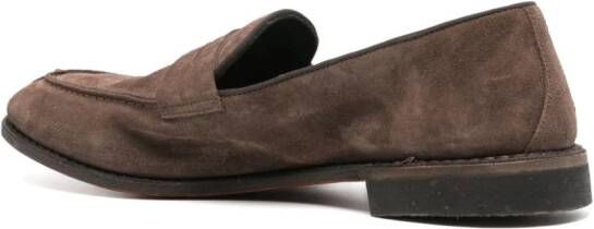 Alberto Fasciani Homer suede loafers Brown