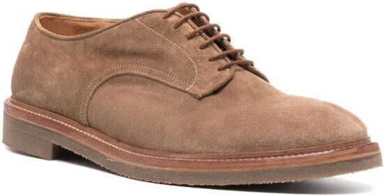 Alberto Fasciani lace-up suede derby shoes Neutrals