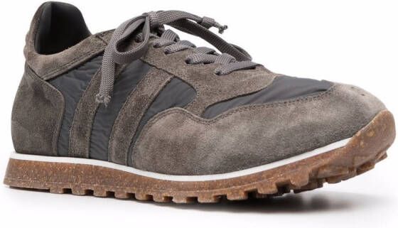 Alberto Fasciani panelled lace-up sneakers Grey
