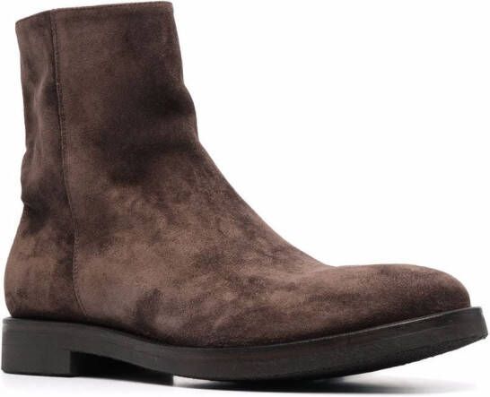 Alberto Fasciani zipped ankle boots Brown