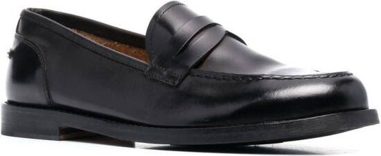 Alberto Fasciani Zoe leather penny loafers Black