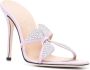Alessandra Rich Butterfly crystal-embellished sandals Purple - Thumbnail 2