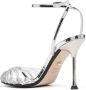 Alevì 100mm caged sandals Silver - Thumbnail 3