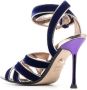 Alevì 105mm strappy leather sandals Blue - Thumbnail 3