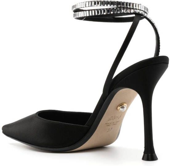 Alevì 110mm crystal-embellished sandals Black