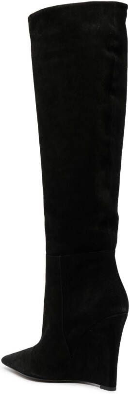 Alevì 110mm suede knee-high boots Black
