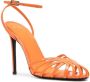 Alevì 120mm caged stiletto sandals Orange - Thumbnail 2