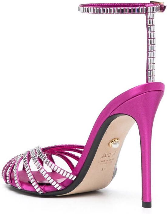 Alevì 120mm embellished caged sandals Pink