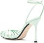 Alevì Ally 95mm patent-leather sandals Green - Thumbnail 3