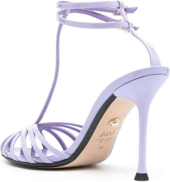 Alevì Amelie 110mm leather sandals Purple