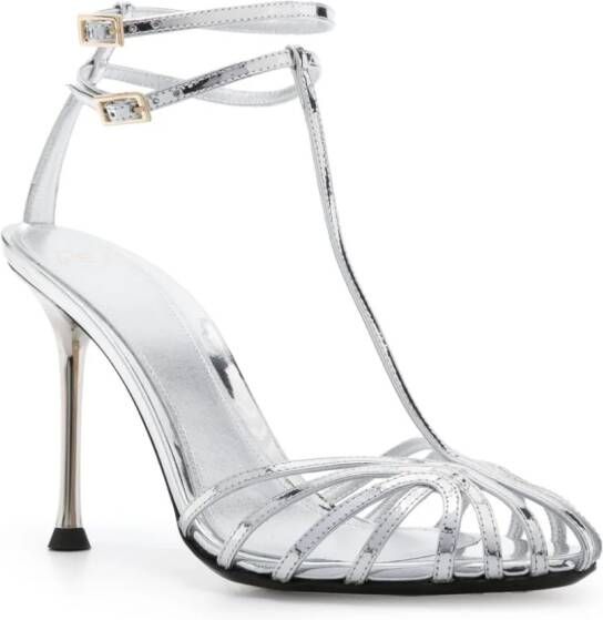 Alevì Anna leather sandals Silver