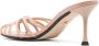 Alevì caged-design 80mm leather mules Neutrals - Thumbnail 3
