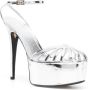 Alevì Clio 90mm leather sandals Silver - Thumbnail 2