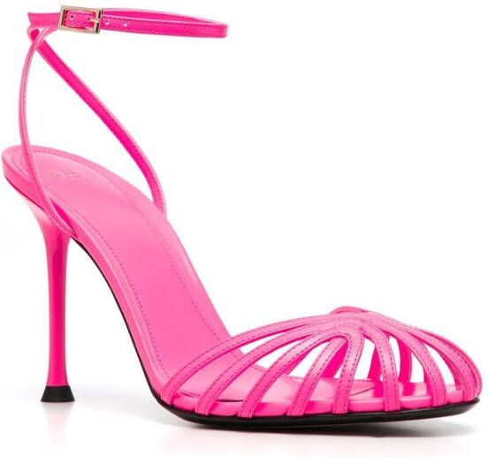 Alevì cut-out leather sandals Pink