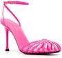 Alevì cut-out leather sandals Pink - Thumbnail 2