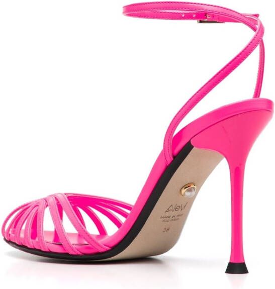 Alevì cut-out leather sandals Pink