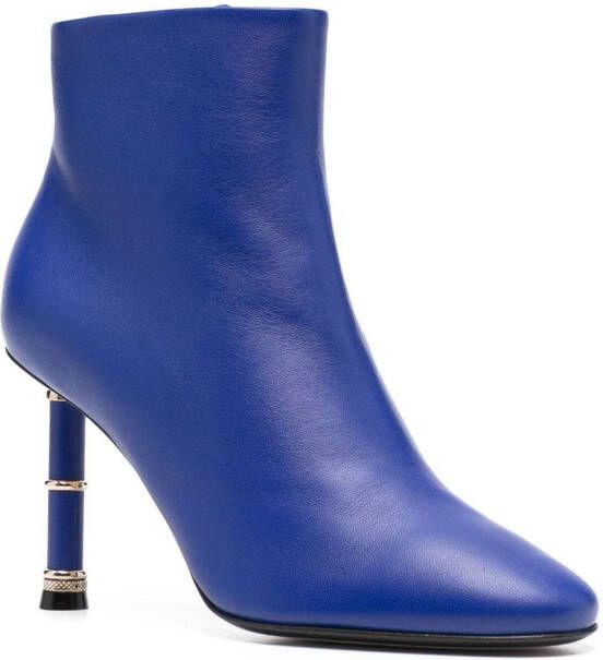 Alevì Diana 90mm heeled boots Blue