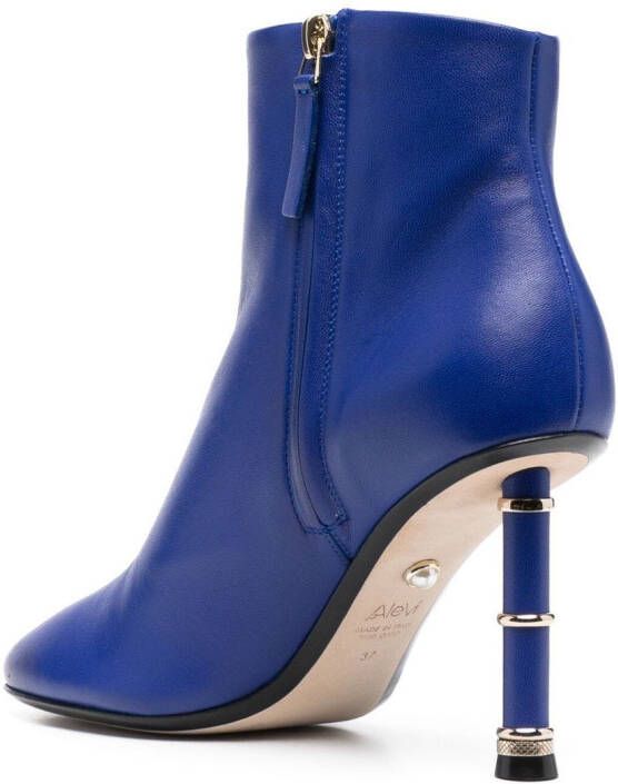 Alevì Diana 90mm heeled boots Blue
