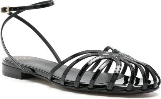 Alevì Elena patent-leather sandals Black
