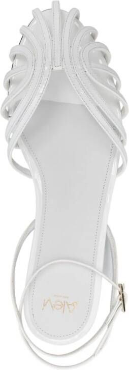 Alevì Elena patent-leather sandals White