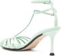 Alevì Jessie 75mm patent-leather sandals Green - Thumbnail 3