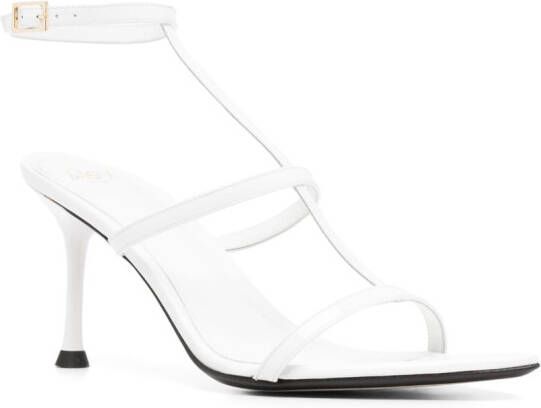 Alevì Kay 85mm calf-leather sandals White