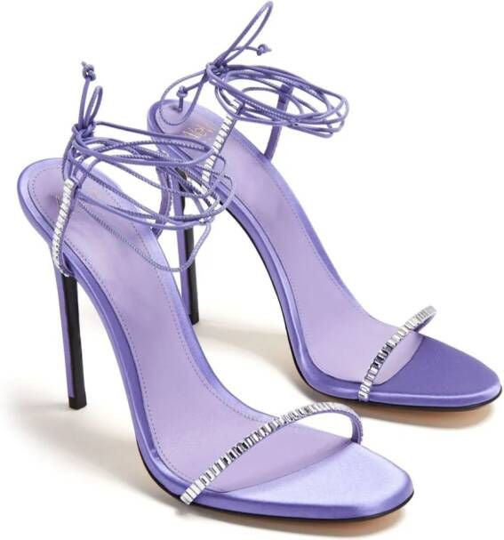 Alevì KIky 110mm satin sandals Purple
