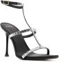 Alevì Lisa 110mm crystal-embellished sandals Black - Thumbnail 2
