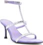 Alevì Lisa crystal-embellished sandals Purple - Thumbnail 2