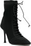 Alevì Love ribbed-knit ankle boots Black - Thumbnail 2