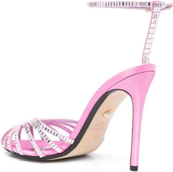 Alevì Penelope 110mm caged sandals Pink