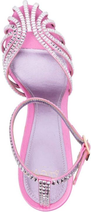 Alevì Penelope 110mm caged sandals Pink