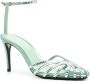 Alevì Penelope 90mm leather sandals Green - Thumbnail 2