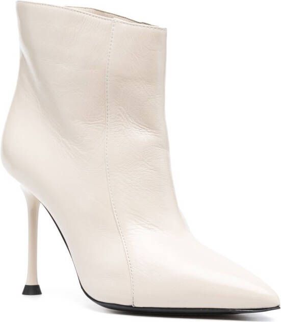 Alevì pointed toe ankle boots Neutrals