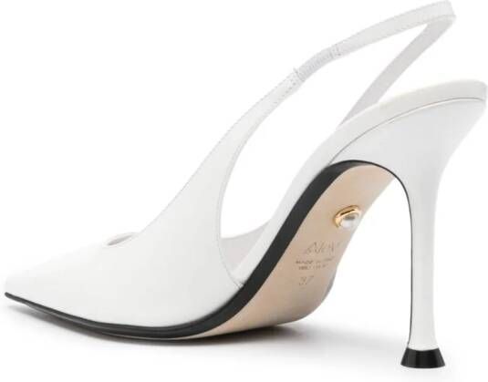 Alevì pointed-toe leather pumps White