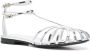 Alevì strappy cut-out leather sandals Silver - Thumbnail 2