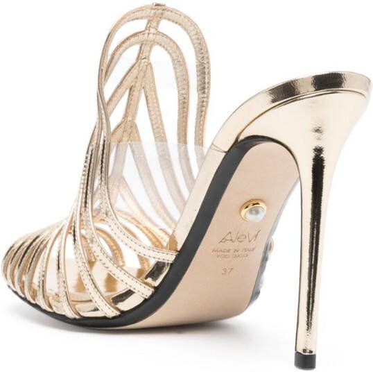 Alevì thin strappy design mules Gold