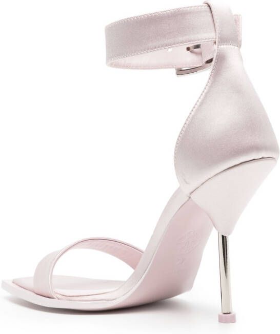 Alexander McQueen 110mm satin-finish sandals Pink